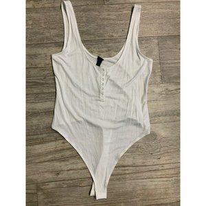 Wild Fable Ribbed Sleeveless Bodysuit Medium